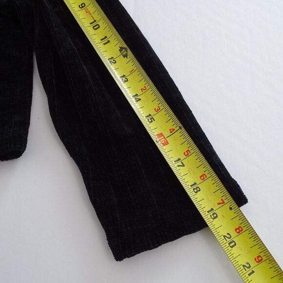 Calvin Klein Black Jacket Open Front Women Size L Plush Textured Long Sleeve - Picture 9 of 10